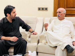 پاکستان پیپلز پارٹی رہنما خورشید شاہ سے معززین کی ملاقات